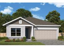 Charming single-story home with a two-car garage and landscaped front yard at 10636 Crescent Creek Xing, Parrish, FL 34219