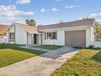 Charming single story home featuring a concrete driveway and well-maintained front lawn at 3646 Springfield Dr, Holiday, FL 34691