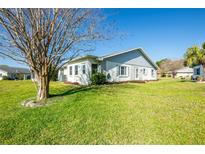 Well-maintained home with lush lawn and mature landscaping on a sunny day at 3346 Gorse Ct, Palm Harbor, FL 34684