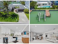 Collage of interior and exterior listing photos of home at 556 Johns Pass Ave, Madeira Beach, FL 33708