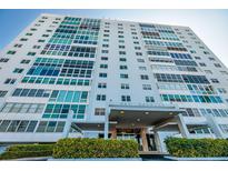 Striking view of the Sky Harbour condominium building showcasing its architectural design and well-maintained facade at 7200 Sunshine Skyway S Ln # 3D, St Petersburg, FL 33711