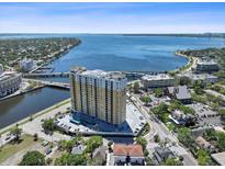 Stunning aerial view of a high-rise condominium with amazing water views at 345 Bayshore Blvd # 1502, Tampa, FL 33606