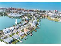 Waterfront community featuring homes with docks and Gulf views at 203 Bath Club N Blvd, North Redington Beach, FL 33708