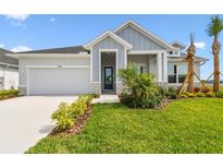 Charming single-Gathering home featuring a two-car garage, manicured lawn, and tasteful landscaping at 31651 Westbury Estates Ave, Wesley Chapel, FL 33545