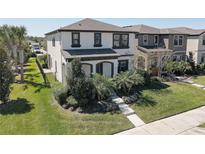 Well-manicured two-story home with inviting front entrance and charming curb appeal at 12421 Triple Creek Blvd, Riverview, FL 33579