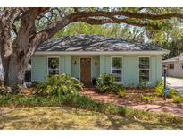 Charming single-story home with a lush front yard and inviting brick walkway at 2304 S Occident St, Tampa, FL 33629