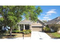 Charming single-story home featuring a well-manicured lawn, a two-car garage, and a welcoming entrance at 15861 Starling Water Dr, Lithia, FL 33547