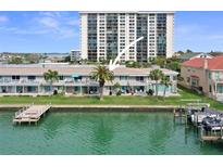 Waterfront condos with boat docks provide convenient ocean access and beautiful views at 400 Larboard Way # 103, Clearwater, FL 33767