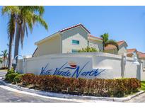 Attractive entrance with Vista Verde North signage, landscaping, and a well-maintained building at 6131 Bahia Del Mar Blvd # 240, St Petersburg, FL 33715