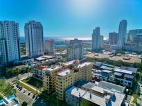 Stunning aerial view of the city skyline and waterfront, showcasing the urban landscape at 130 4Th N Ave # 608, St Petersburg, FL 33701