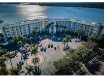 Stunning aerial view of Boca Ciega Resort featuring lush landscaping and beautiful waterfront views at 8800 Bay Pines Blvd # 303, St Petersburg, FL 33709