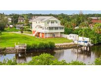 Two-story coastal home with a dock and waterfront access at 8932 Rocky Creek Dr, Tampa, FL 33615