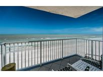 Enjoy breathtaking ocean views from the condo's balcony with comfortable seating at 18650 Gulf Blvd # 601, Indian Shores, FL 33785