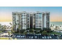 Stunning beachfront condo building with lush landscaping and convenient parking at 1600 Gulf Blvd # 618, Clearwater, FL 33767