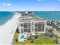 Stunning beachfront condominium with beautiful views, a pool, and lush landscaping at 1460 Gulf Blvd # 509, Clearwater Beach, FL 33767