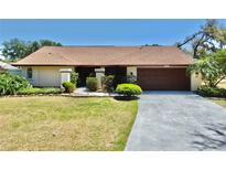 Charming home with a well-kept lawn and mature landscaping, with a two-car garage at 501 Sportsman Park Dr, Seffner, FL 33584