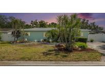 Charming single-story home with a well-manicured front yard and beautiful landscaping at 736 85Th N Ave, St Petersburg, FL 33702