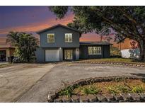 Charming two-story home featuring a well-manicured yard and inviting curb appeal at 8212 Malvern Cir, Tampa, FL 33634
