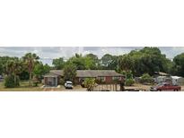 Charming single-story home with a cozy carport and a lush, green yard filled with mature trees at 17026 State Road 54, Lutz, FL 33558