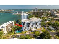 Stunning high-rise condo with private balconies, pool, and lush landscaping at 30 Turner St # 604, Clearwater, FL 33756