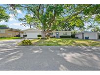 Charming single-story home with well-maintained landscaping, mature trees, and inviting curb appeal at 1105 Oakview Ave, Clearwater, FL 33756