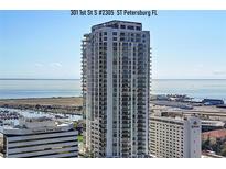 Stunning high-rise building with panoramic views of the surrounding city and waterfront at 301 1St S St # 2305, St Petersburg, FL 33701