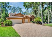 Spacious home with a three car garage and long paved driveway at 10 Greenhaven Cir, Oldsmar, FL 34677