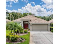 Beautiful single-story home featuring a well-maintained lawn and mature landscaping at 5132 Pinnacle Dr, Oldsmar, FL 34677