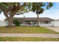 Charming single-story home with manicured front yard and mature trees, offering great curb appeal at 2250 64Th N St, St Petersburg, FL 33710