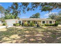 Charming single-story home with well-manicured lawn, lush landscaping, and mature trees at 626 Marphil Loop, Brandon, FL 33511
