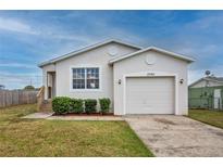 Charming single-Gathering home showcasing a well-maintained lawn and inviting curb appeal at 3730 Elmwood Dr, Holiday, FL 34691