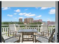 Relax on this charming balcony with table and chairs and enjoy the spectacular views of the bay at 700 Beach Ne Dr # 803, St Petersburg, FL 33701