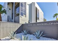 Modern building exterior featuring clean lines, large windows, and attractive landscaping at 3012 W Barcelona St # 7, Tampa, FL 33629