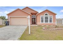 Charming single-story home with a manicured lawn, a two-car garage, and an inviting front entrance at 4617 Horseshoe Pick Ln, Valrico, FL 33594