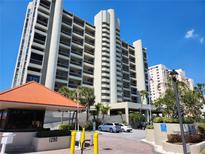 Condominium complex with a guard house, secured entry and meticulous landscaping in a coastal community at 1290 Gulf Blvd # 1701, Clearwater Beach, FL 33767