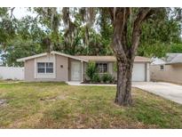 Charming single-story home with a well-maintained front yard and mature landscaping and attached garage at 3601 Grayton Dr, New Port Richey, FL 34652