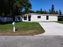 Charming one-story home with a freshly painted exterior and a well-manicured lawn at 10116 N Highland Ave, Tampa, FL 33612
