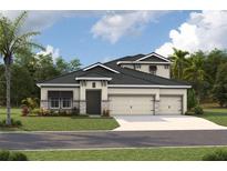 Stunning single-story home with a three-car garage, neutral color palette and professionally landscaped yard at 17545 Glistening Ct, Venice, FL 34293