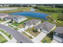 A quiet neighborhood setting, backs to a serene pond with lush green landscaping at 11257 Linden Depot Rd, San Antonio, FL 33576