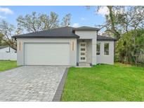 Charming single-Gathering home with a well-manicured lawn and a paved driveway at 8906 N Otis Ave, Tampa, FL 33604
