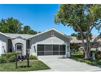 Charming single-story home with a two-car garage and mature landscaping at 7253 Cleopatra Dr, Land O Lakes, FL 34637