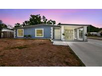 Charming single-story home with a unique gated entrance and cozy front yard at 8006 Tanglewood Ln, Tampa, FL 33615