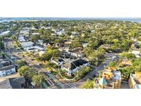 Neighborhood aerial view showcasing the property's location, mature trees and crosswalks at 113 Bosphorous Ave # 5, Tampa, FL 33606