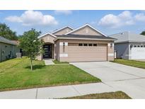 Charming single-Gathering home with a well-maintained lawn and a two-car garage, perfect for suburban living at 6623 Northhaven Ct, Riverview, FL 33578
