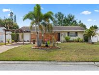 Charming single-story home with mature landscaping, a covered carport, and a welcoming front yard at 6698 35Th N Ave, St Petersburg, FL 33710