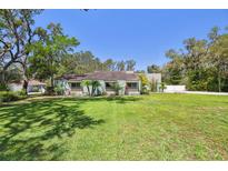 Charming single-story home with a well-manicured lawn and mature trees in a serene setting at 11203 Killearn Ct, Riverview, FL 33569