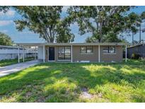 Cozy single-story home featuring a covered carport and quaint front yard at 2004 Windsor Way, Tampa, FL 33619