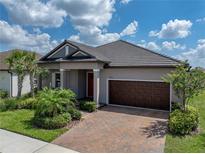 Charming single-Gathering home with a well-manicured lawn and a brick-paved driveway at 31510 Cabana Rye Ave, San Antonio, FL 33576
