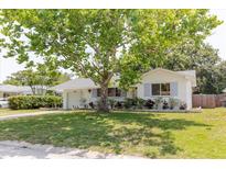 Charming single-story home with a lush front yard and mature shade tree at 103 N Meteor Ave, Clearwater, FL 33765