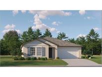 Charming single-story home with a well-manicured lawn and inviting front entrance at 10331 Gentle Rain Dr, Land O Lakes, FL 34638